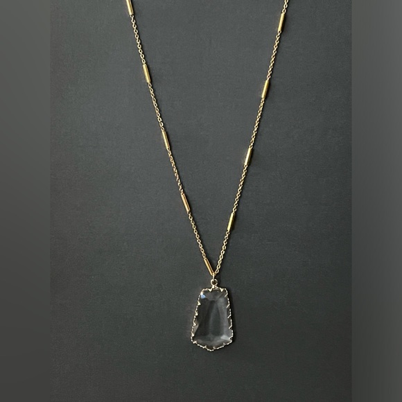 Boho Chic Classic Gold Necklace - Artsy Chic Long Pendant Necklace - Picture 10 of 17